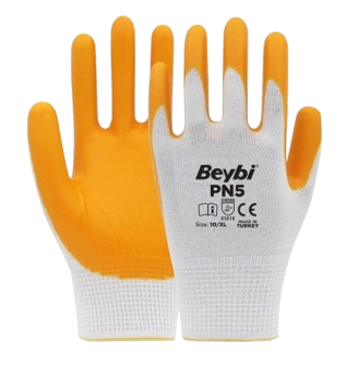 BEYBİ PN5 NİTRİL ELDİVEN SARI 9 NO